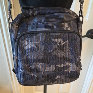 Womens Lug Camouflage Crossbody Bag